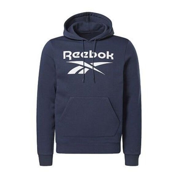 Reebok Men's Logo-Print Fleece Hoodie - Vector Navy, XL - Picture 1 of 10